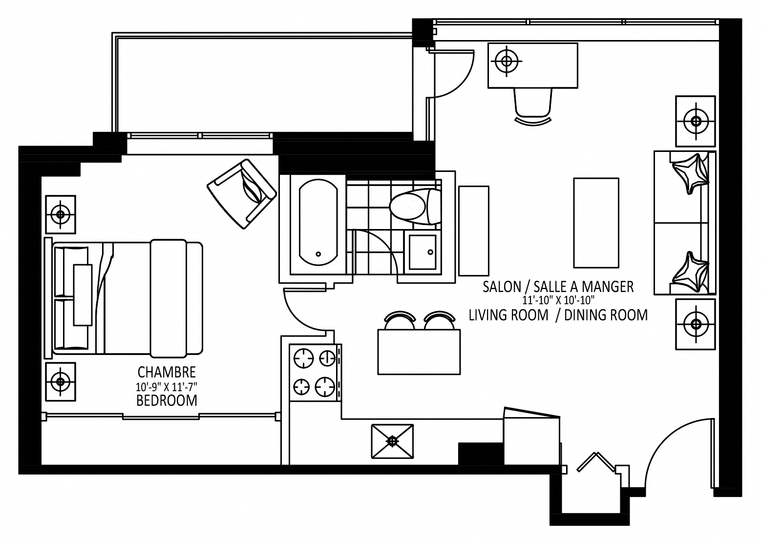 1101 Rue Rachel Est 1-2 Beds Apartment for Rent - Photo Gallery 7